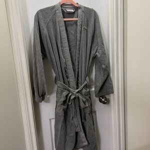 Lacoste Gray Robe with Pockets
